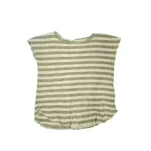 Free People Beach Striped Tops Tee shirt Swim Cover size Large